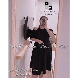Đầm Maxi Xoè Cổ Yếm Tay Bồng BigSize 57-87Kg [Hình Thật Chính Chủ]