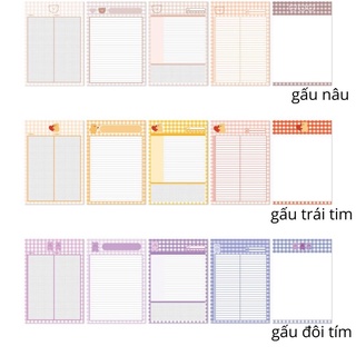 Tập 30 tờ giấy Note ghi bài size B5