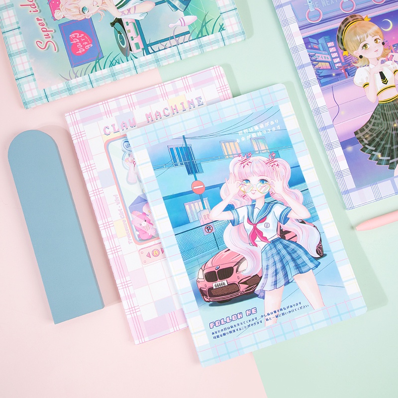 Vở may gáy B5/40 trang Guangbo - hình Super Idol Anime cực dễ thương 60183-24