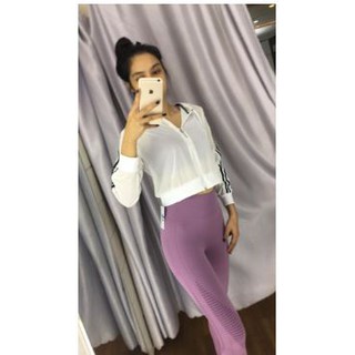 Áo Khoác Croptop Nữ Lưới Thể Thao Gym Yoga