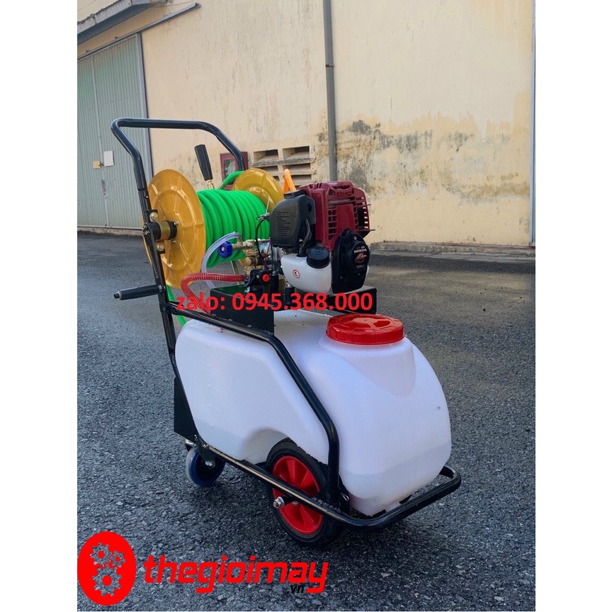 Máy phun thuốc bánh xe đẩy động cơ 4 thì Honda GX35 bình chứa 50L