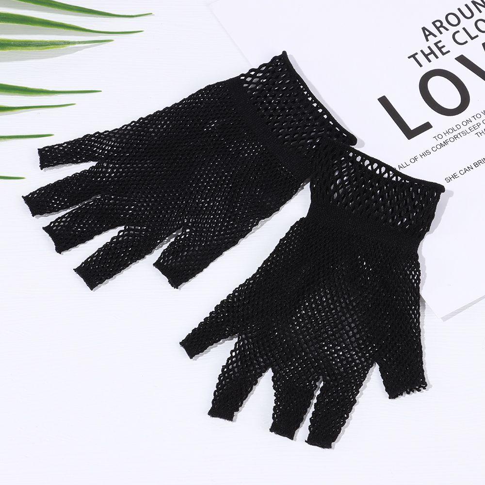 1 Găng Tay Lưới Hở Ngón Co Giãn Cho Nam Và Nữ