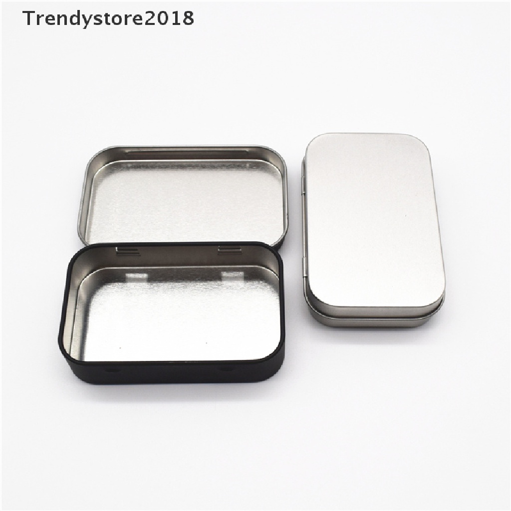 Hộp thiếc vuông nhỏ đựng trang sức chìa khóa thời trang 2018