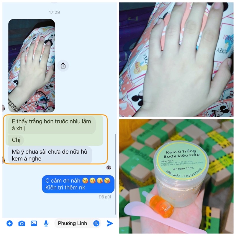 Kem Body Cốt Thái Trắng Mạnh