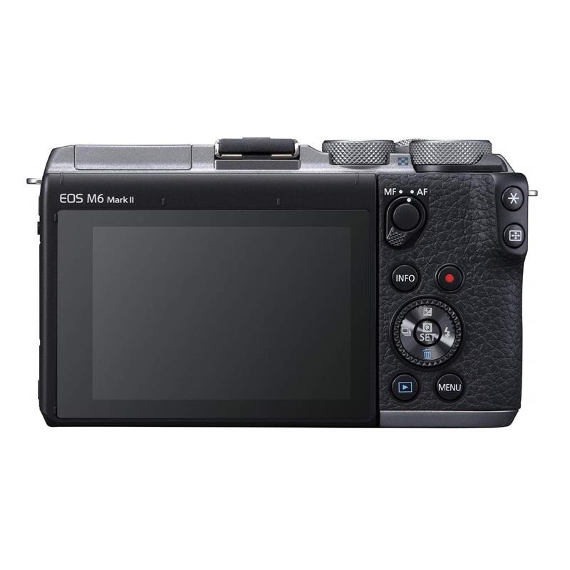 Máy ảnh Canon EOS M6 Mark II Body BK/SIL (Đen/Bạc) - Hàng Chính Hãng Lê Bảo Minh