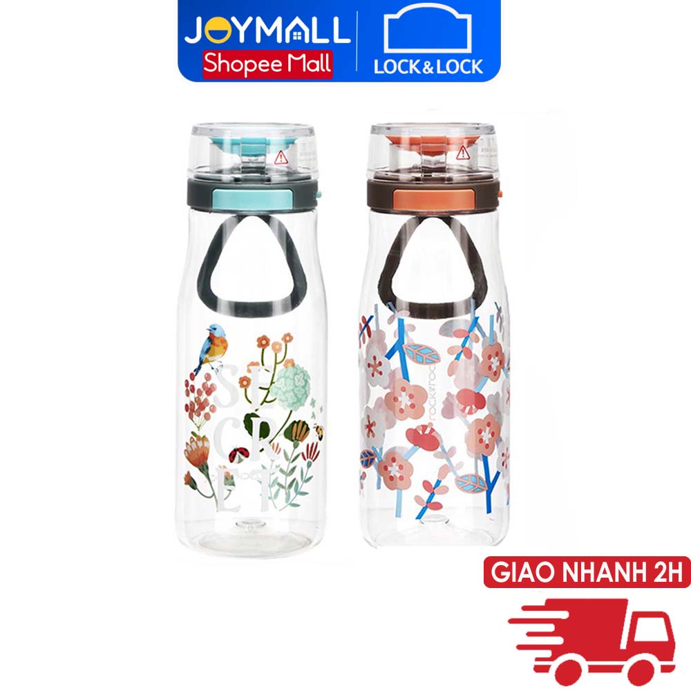 Bình Nước Nhựa Lock&amp;Lock Bằng Tritan 500ml One Touch ABF687 - Hàng Chính Hãng, Mở Nắp Một Chạm - JoyMall