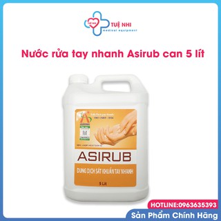 Nước rửa tay nhanh Asirub can 5 lít