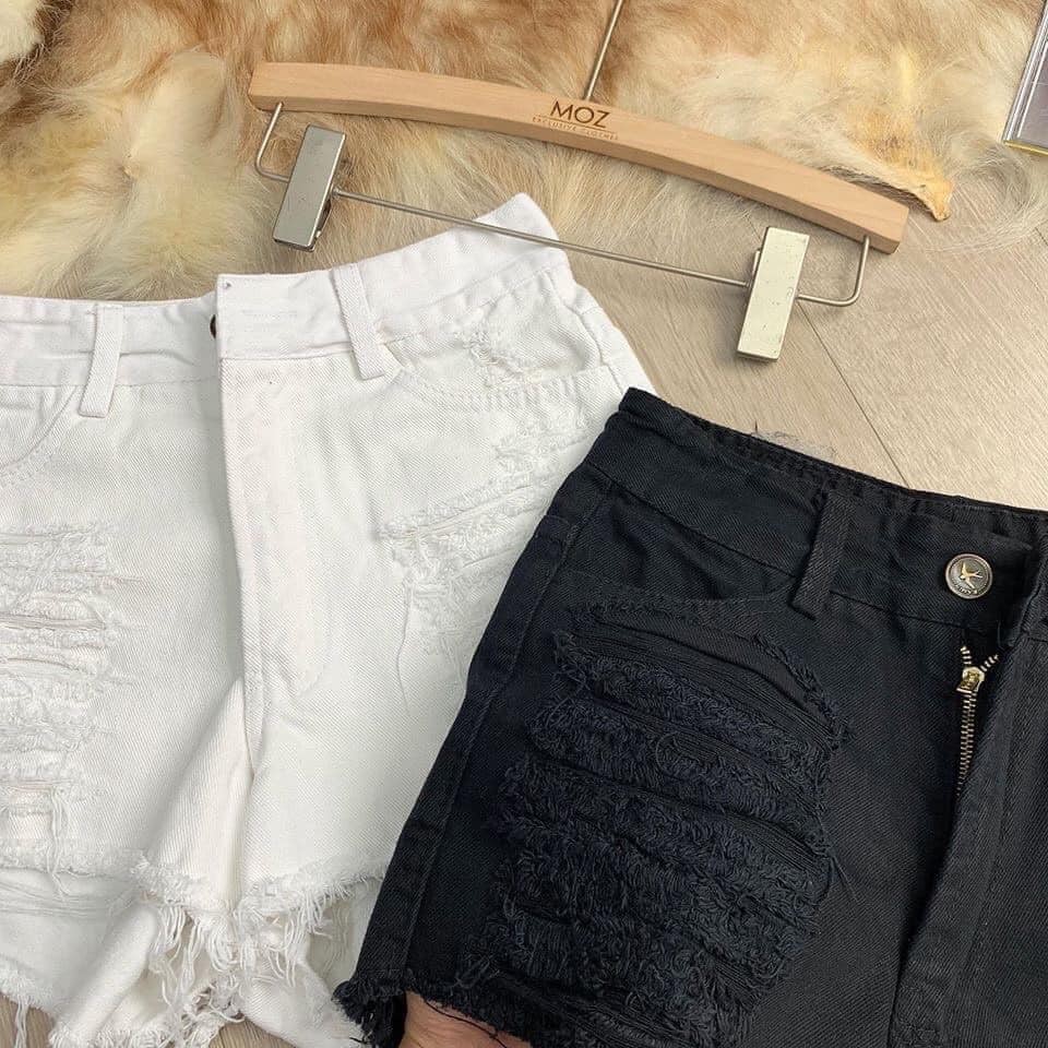 Quần sooc jeans rách 2 màu (kèm ảnh thật,video) | BigBuy360 - bigbuy360.vn