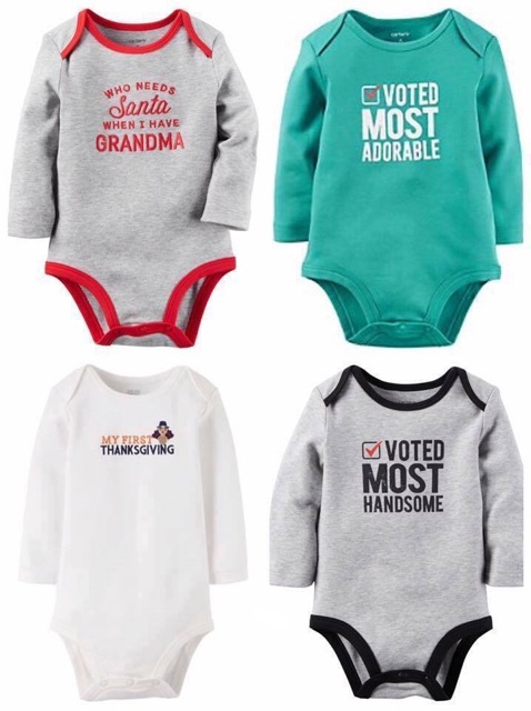 Body Carter dài tay cho bé trai bé gái