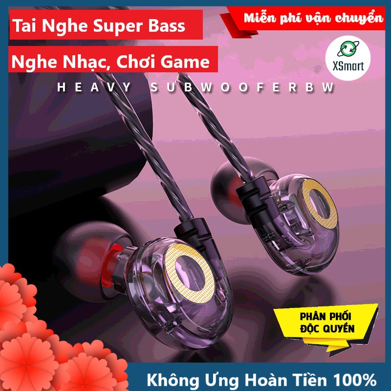 Tai nghe BASS khủng T05 Driver Dynamic 14mm chiến hêt mọi loại game có dây nhét tai