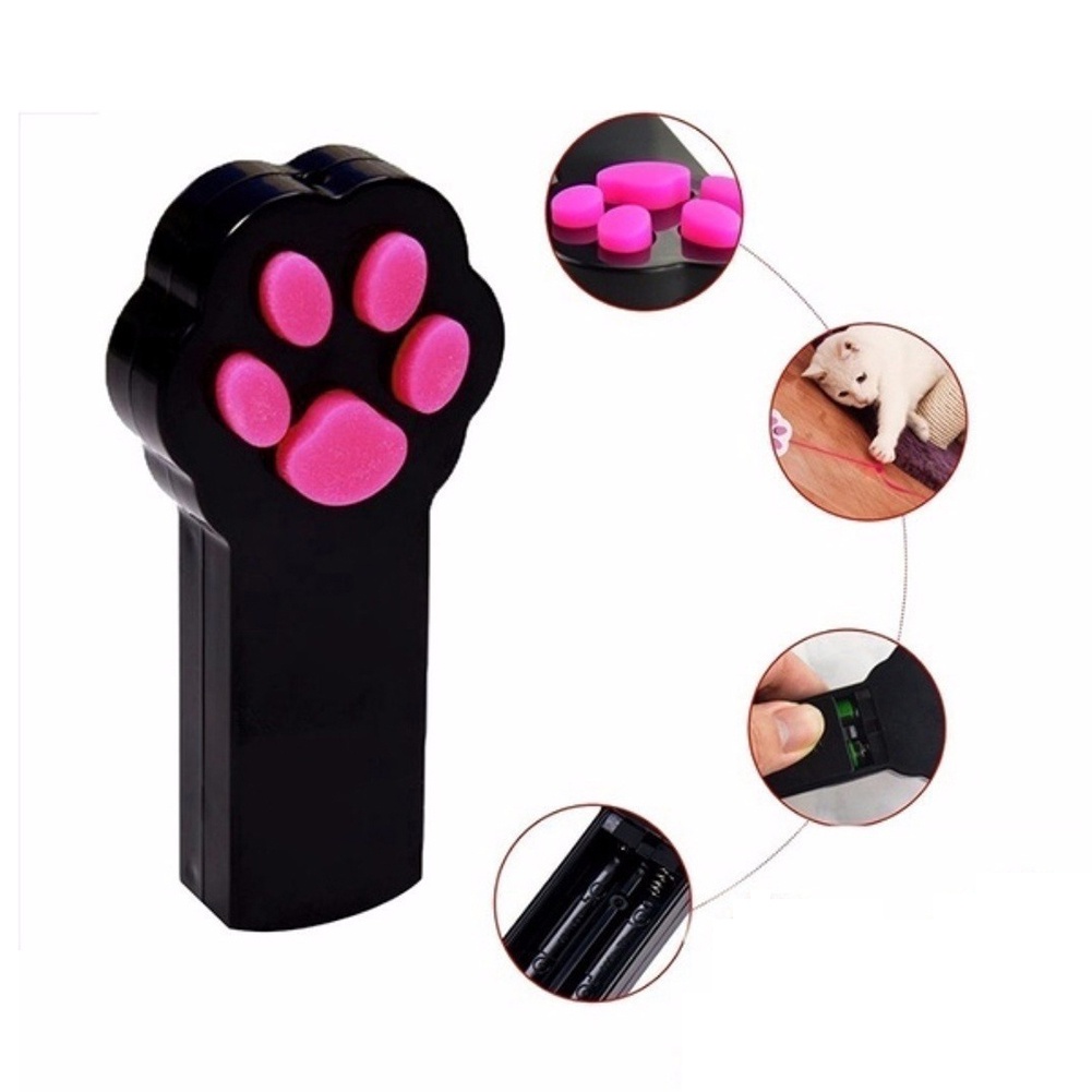 Đèn LED Laser Hình Móng Vuốt Đồ Chơi Tương Tác Cho Mèo