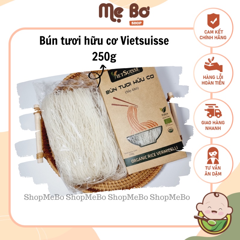 Bún tươi hữu cơ sấy khô Vietsuisse 250g