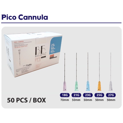 Kim đầu tù Cannula tặng kim mồi đủ size tiêm PRP