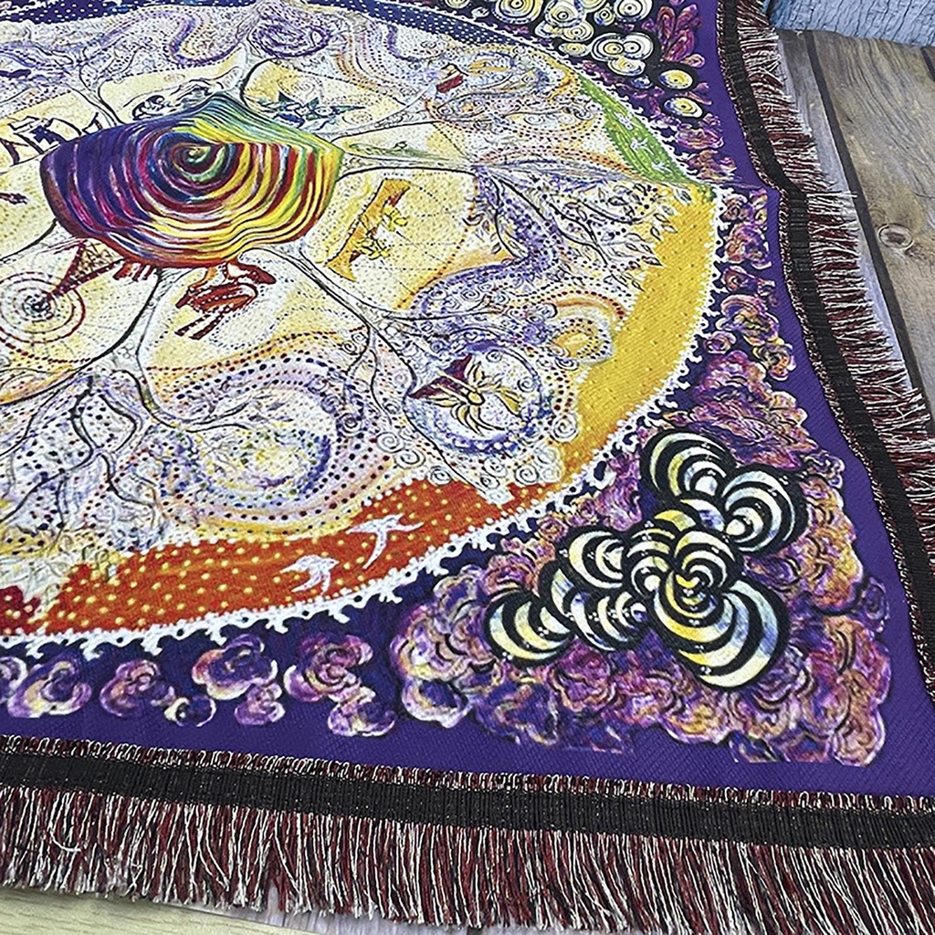 Khăn Trải Bàn Thẻ Bài Tarot Hình Vuông Nhiều Màu Sắc