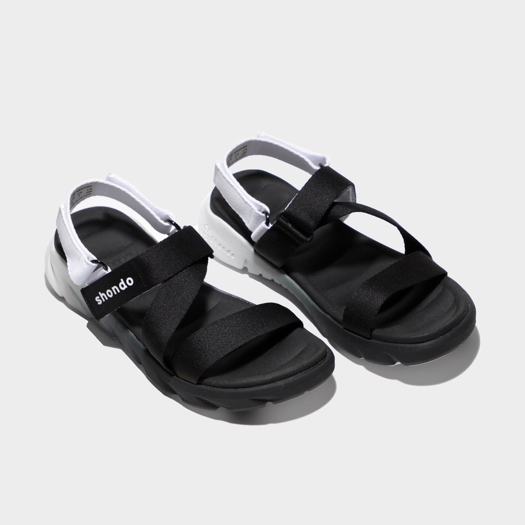 Giày Sandal Shondo Shat F6 Sport màu Ombre đen trắng [Chính Hãng][Bảo Hành 1 Năm]