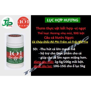 Bột pha chế mồi câu cá chép, diếc, rô phi, trắm cỏ, trôi, mè, tra-lục hợp hương-tgdc