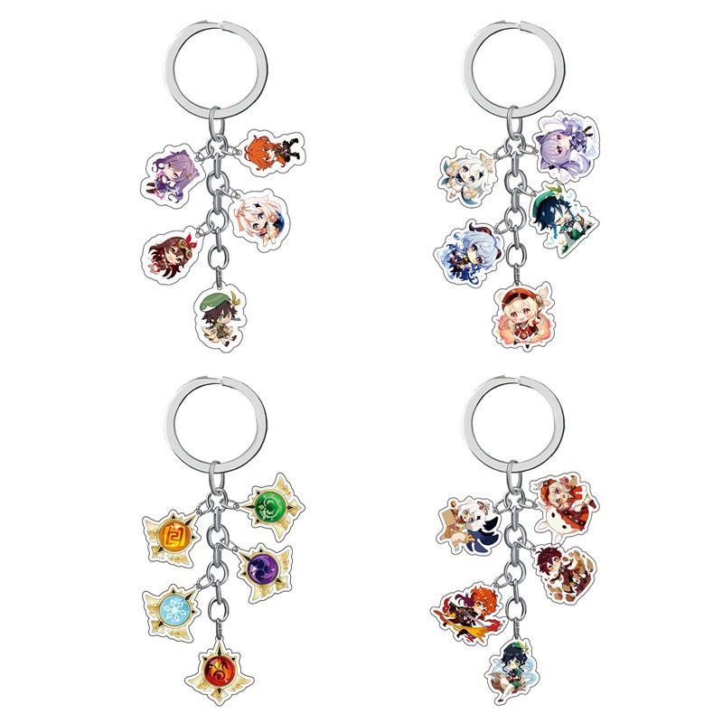 Tmdbyx Móc Khóa Acrylic Họa Tiết Hoạt Hình Dễ Thương