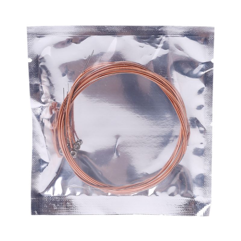 Dây Đàn Guitar 6 Dây Bằng Thép Màu Đỏ 010-046