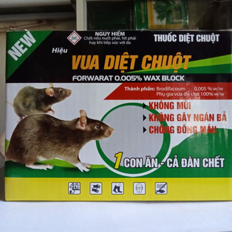 Chế Phẩm Diệt Chuột FORWARAT 0.005% Thế Hệ Mới Dạng Viên Cám - Một Con Ăn Cả Đàn Chết