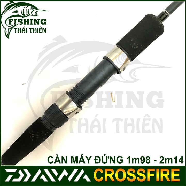 Cần câu cá Daiwa Crossfire, cần lure máy đứng 1m98 - 2m14