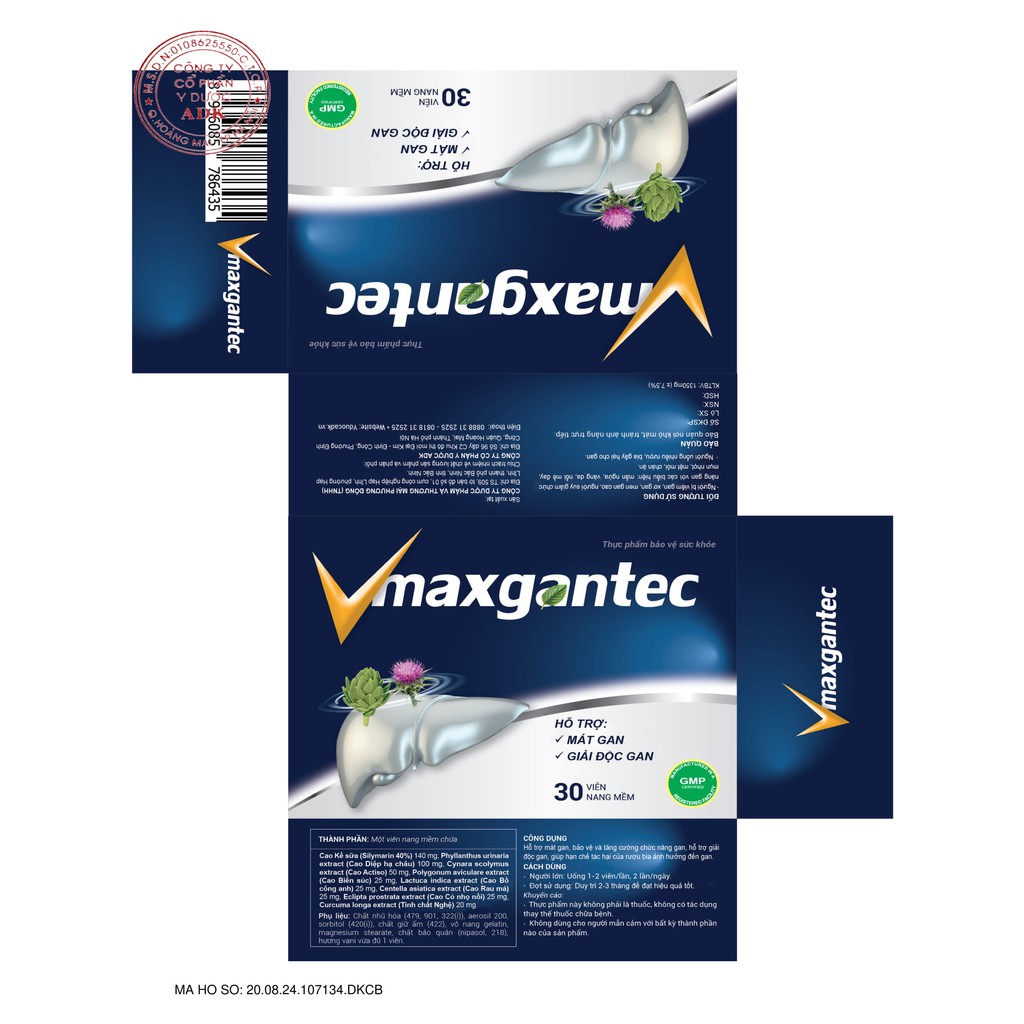 Vmaxgantec - Hỗ trợ giảm mụn do nóng trong người - Hộp 30 viên | BigBuy360 - bigbuy360.vn