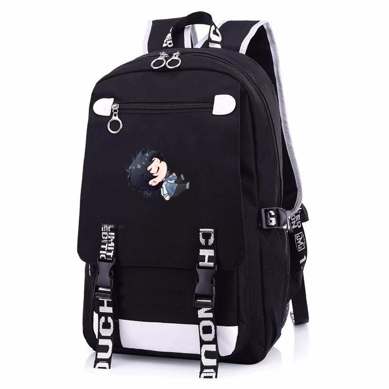 Balo nam nữ in hình Người đại diện thời gian chibi anime cặp sách đi học