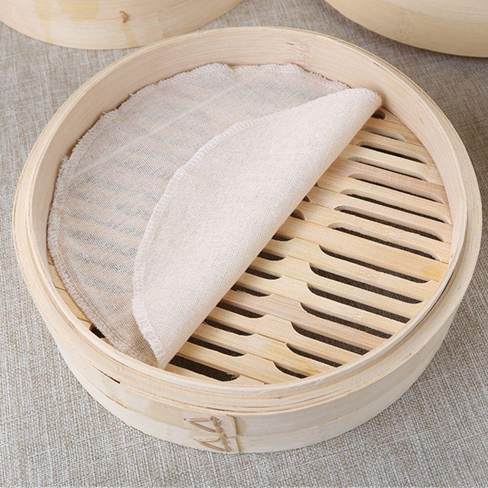 Bộ Nồi Hấp Bánh Bao Trung Quốc Mini Bằng Tre Có Nắp Đậy Tiện Lợi