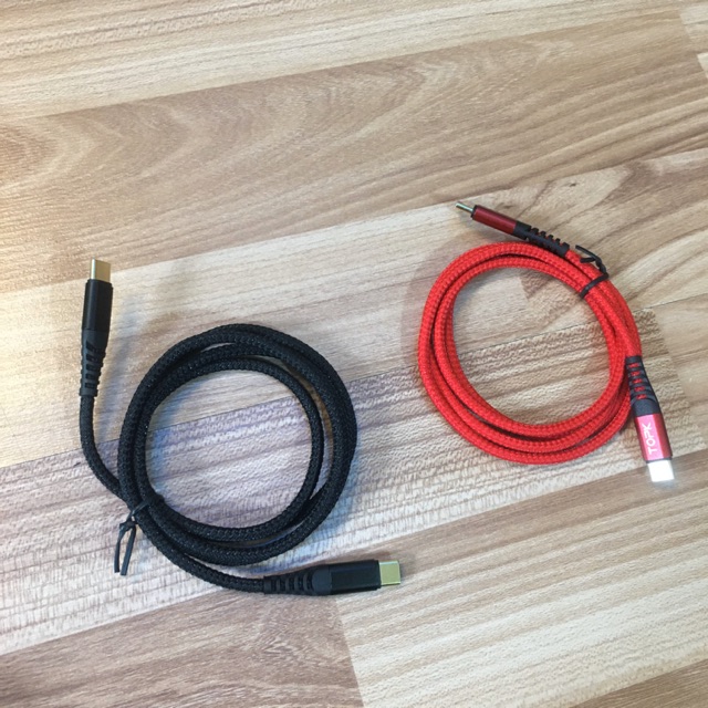 Cáp sạc nhanh 2 đầu type C