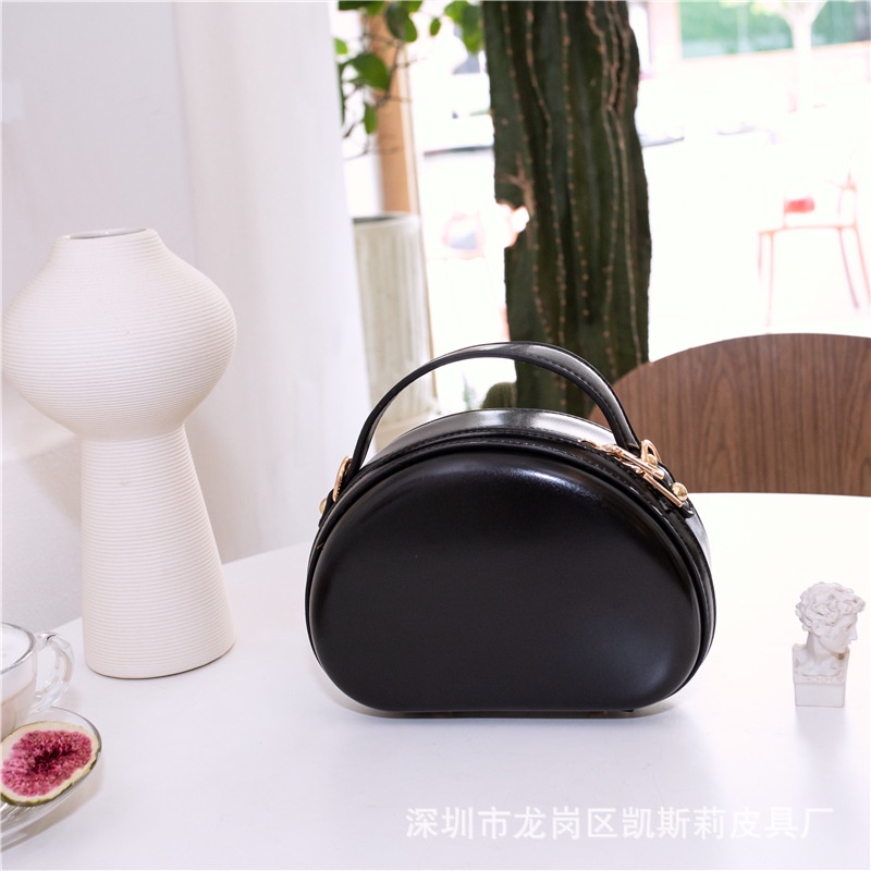 Túi Đeo Chéo Cứng Màu Trơn Phong Cách Hàn Quốc Thời Trang Cho Nữ 2021