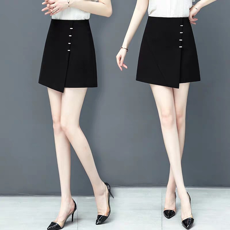 TM chân váy chữ A đắp Tà chéo 4 cúc 45cm