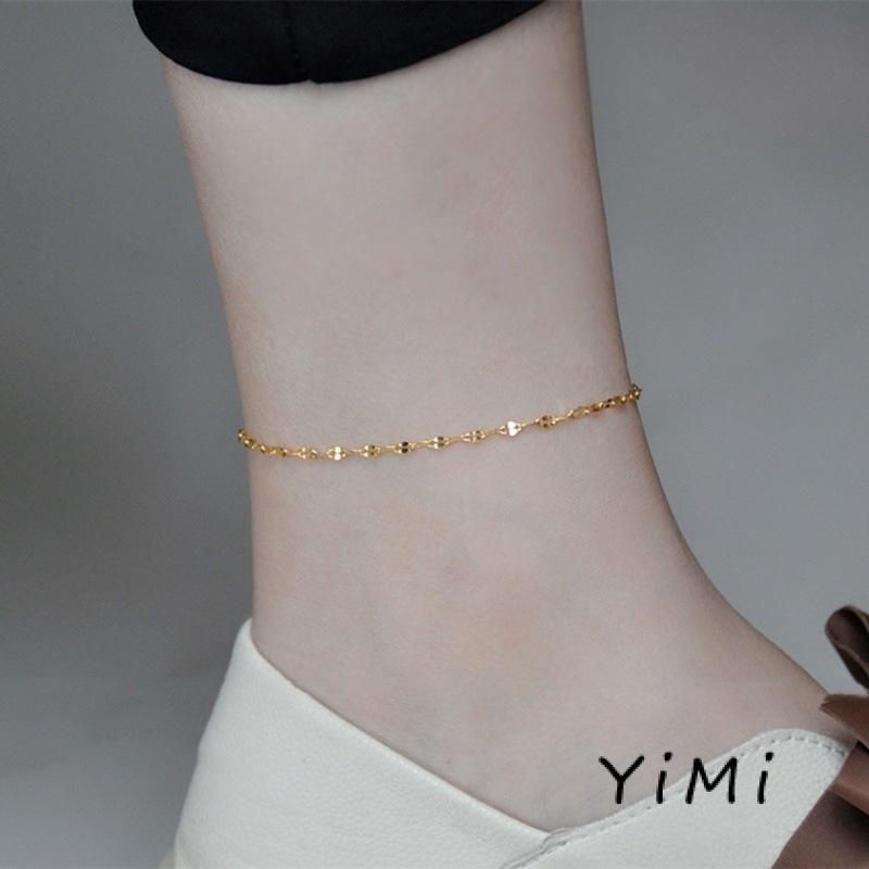 Lắc Chân Mở Rộng Bằng Thép Titan Mạ Vàng 18k Thời Trang