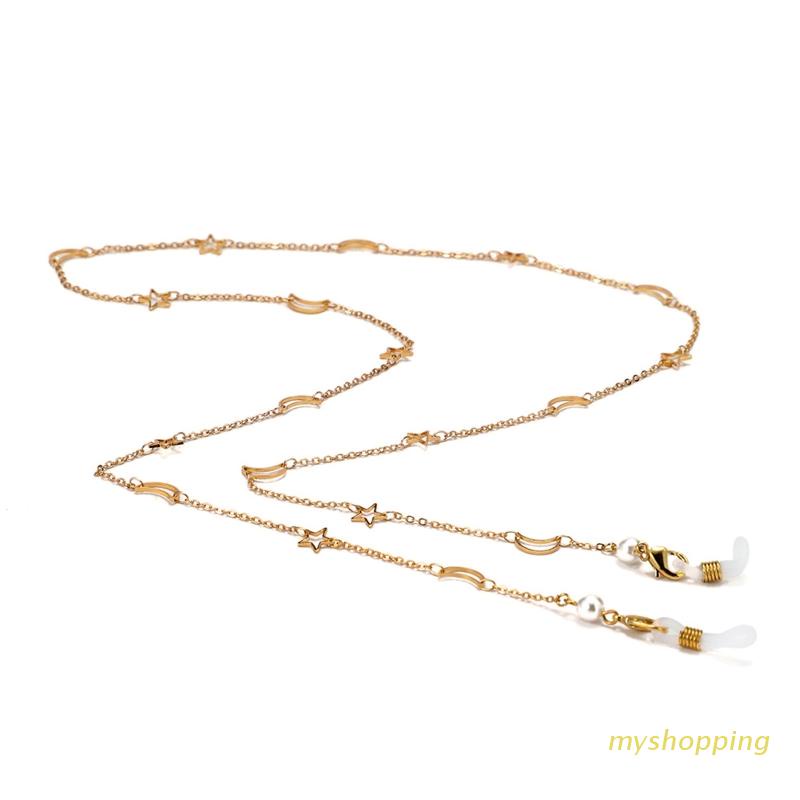 Dây Xích Mạ Vàng Đeo Mắt Kính Thời Trang