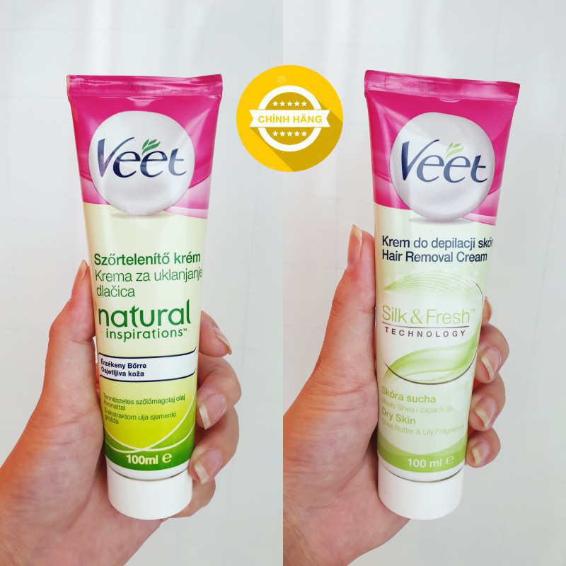 Kem tẩy lông Veet 100ml - Nhập khẩu Pháp | Tẩy lông vùng kín - Triệt lông vĩnh viễn