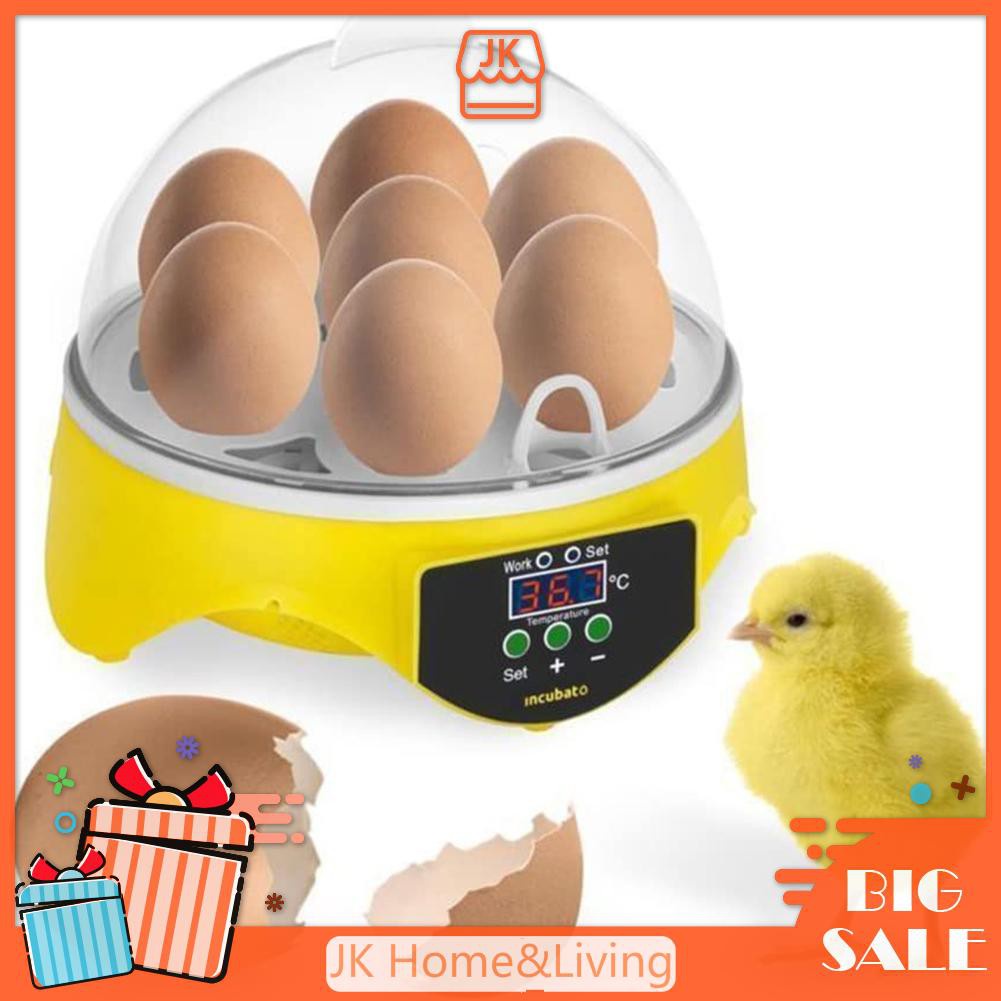 *7 Eggs Chicken Bird Incubator Eggs Hatching Automatic Intelligent Brooder
