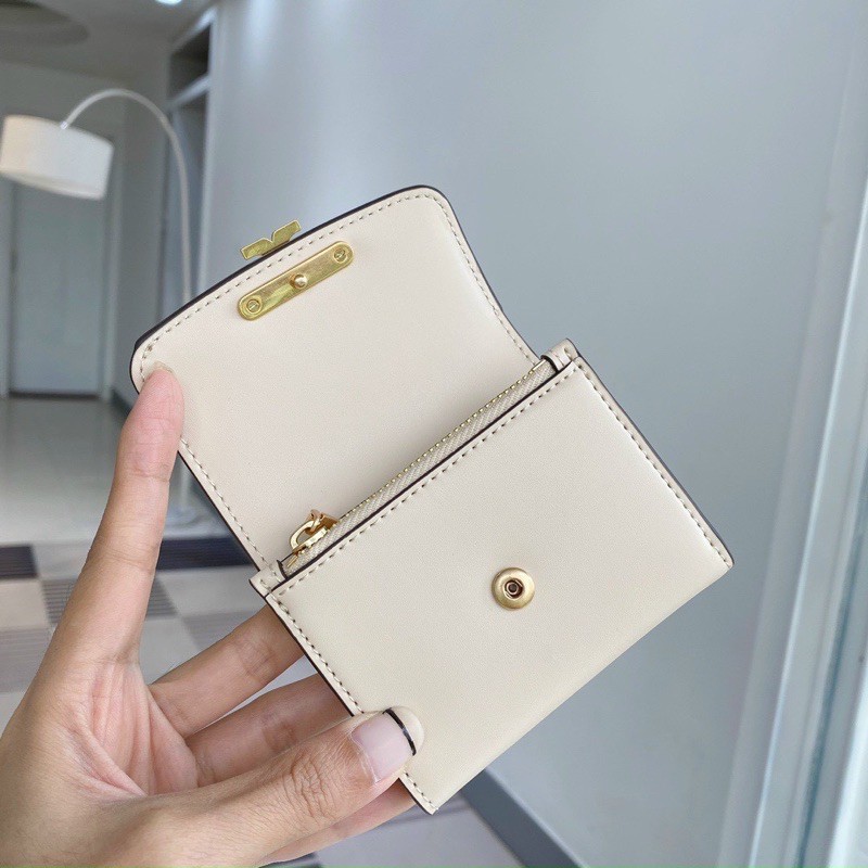 Ví T.B tory eleanor logo cream