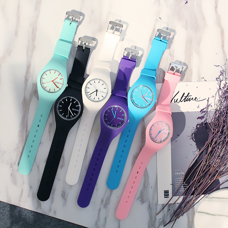 Đồng hồ nữ Ulzzang Geneva thể thao size 32mm | BigBuy360 - bigbuy360.vn