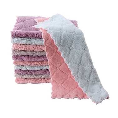 Khăn lau bếp đa năng 2 mặt siêu thấm  kháng khuẩn, khăn lau zic zac tiện dụng