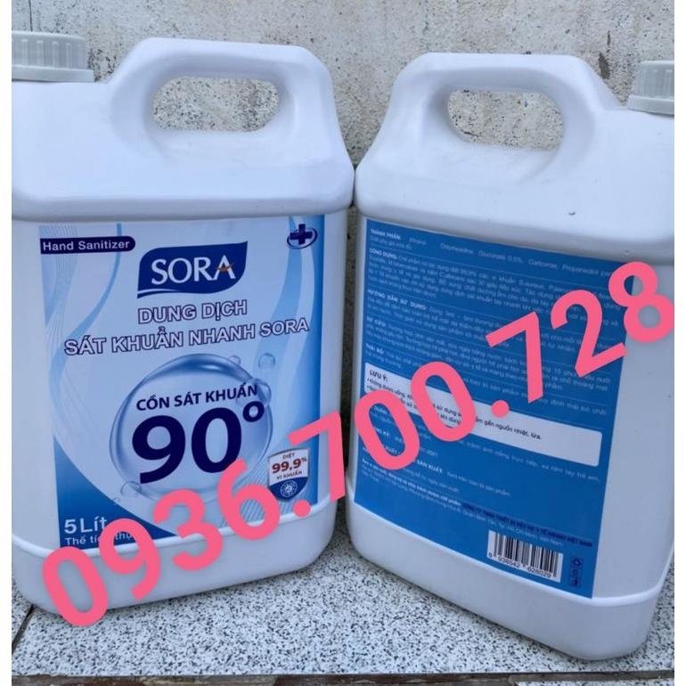 CỒN SÁT KHUẨN CAN 5L 70 và 90 ĐỘ