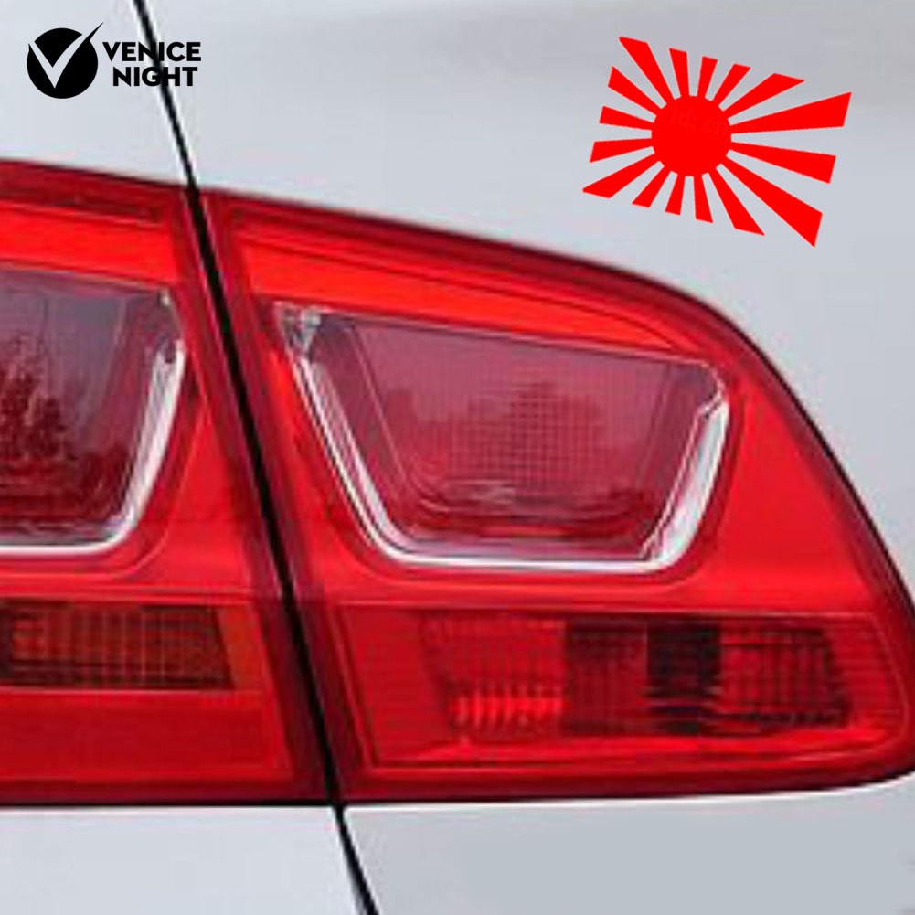 Sticker dán trang trí ô tô hình lá cờ Nhật Bản