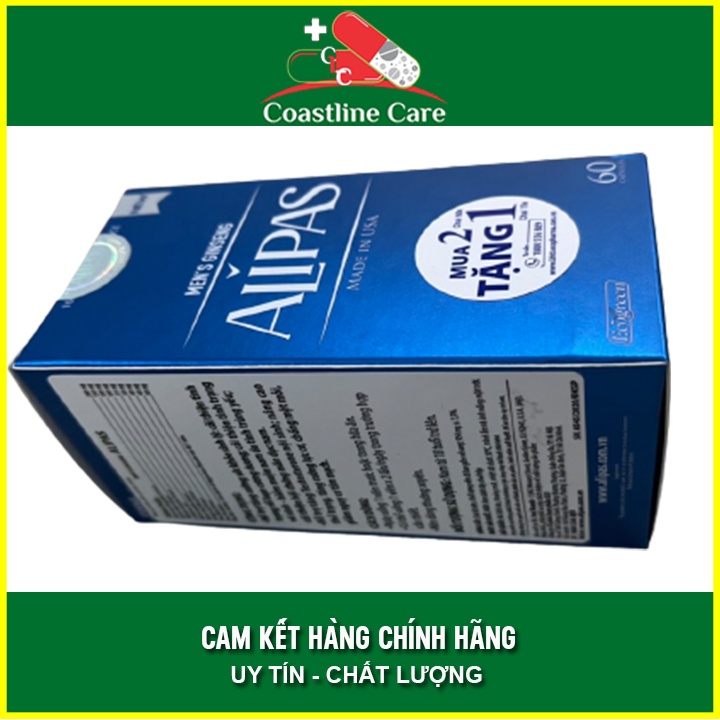 ALIPAS (60 viên) - cải thiện tình trạng vô sinh & hiếm muộn do tinh trùng yếu - Coastlinecare Pharma
