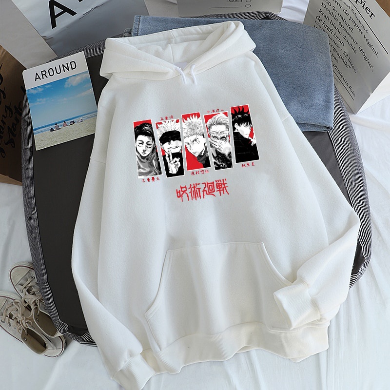 Áo hoodie họa tiết hoạt hình Jujutsu Kaisen Gojou Satoru Anime độc đẹp giá rẻ