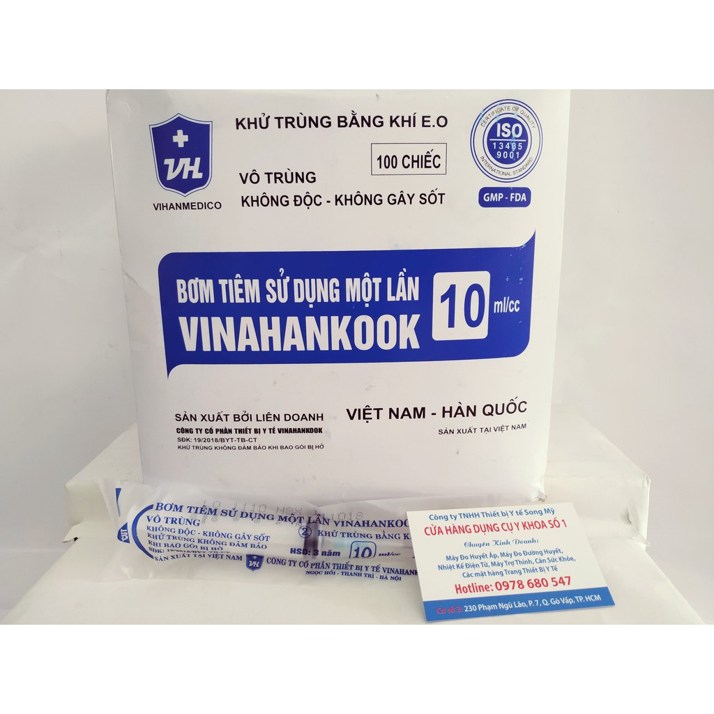 BƠM TIÊM VINAHANKOOK 10cc