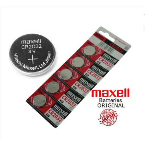 Vỉ 5 Pin Cmos CR2032 Maxell Japan