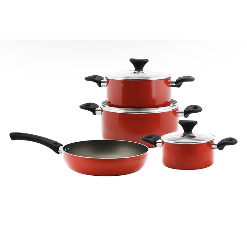 Bộ Nồi Chảo Chống Dính Elmich EL-1162 Đáy Từ (16, 20, 24 cm)-Bao bì không đẹp
