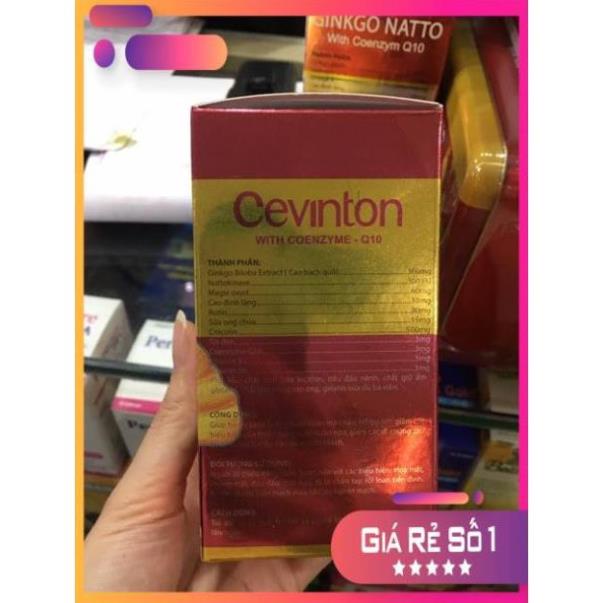 TPCNBlueStar Hoạt huyết dưỡng não Cevinton 10 vỉ,  bổ sung dưỡng chất cho não, tăng cường lưu thông 