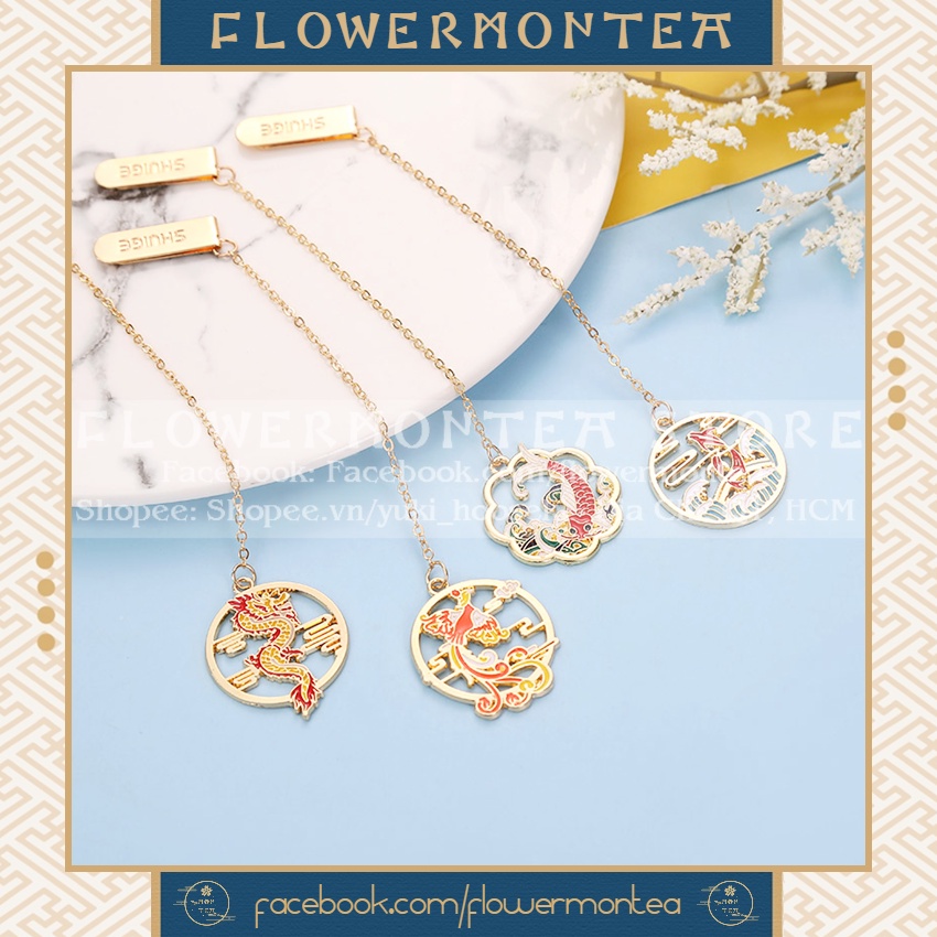 Thẻ Đánh Dấu Sách | Bookmark Dây Kim Loại - Cổ Phong 02