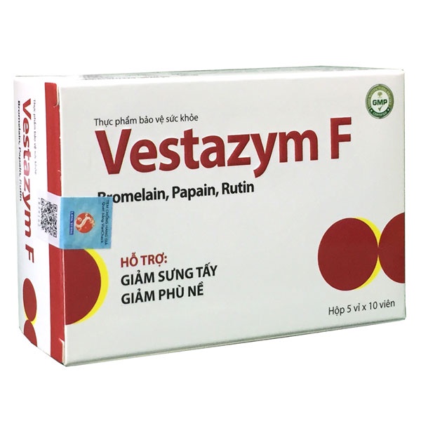 VESTAZYM – Giảm sưng tấy, chông viêm, phù nề (50 viên)