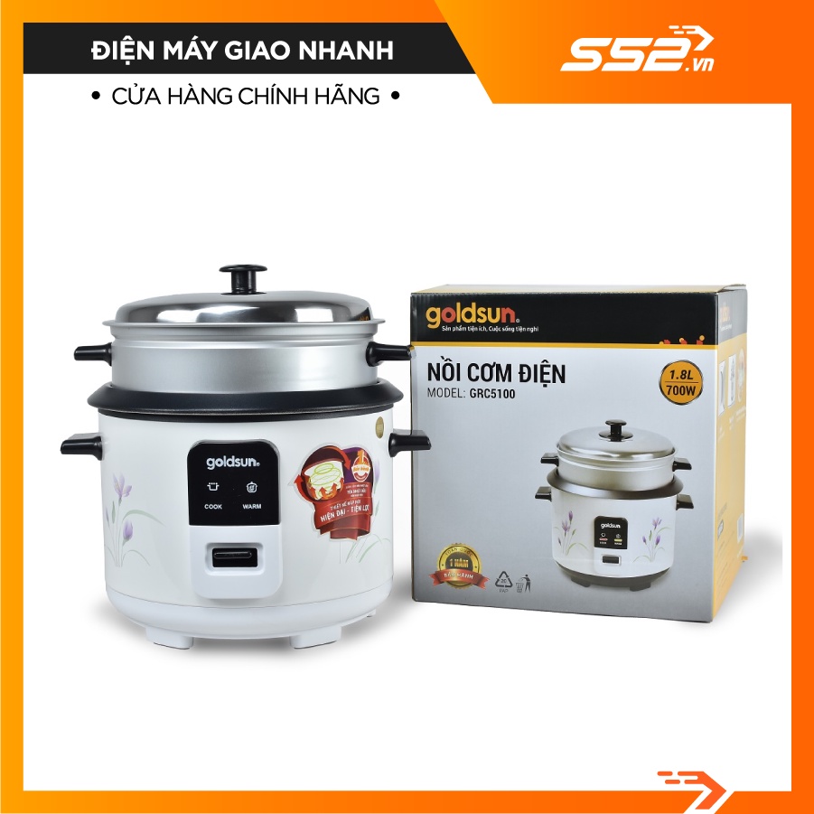 Nồi cơm điện Goldsun GRC5100-Hàng Chính Hãng