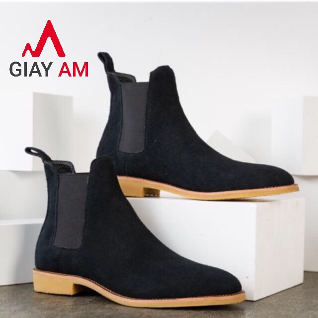 Giày Chelsea boot da lộn cao cấp tăng chiều cao 4cm mới nhất