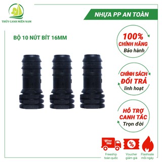 Bộ 10 nút bít ống ldpe 16mm định hình ống tưới